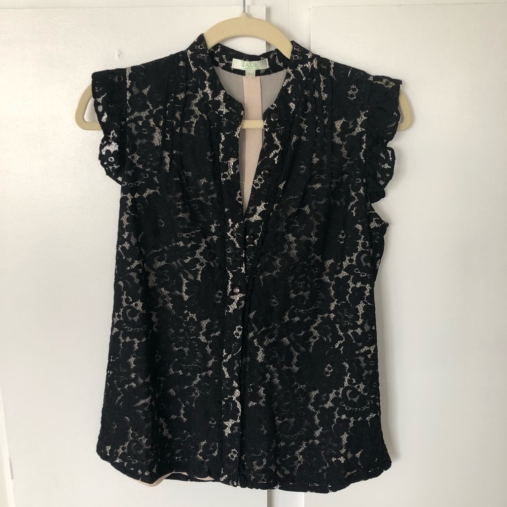 Black lace top